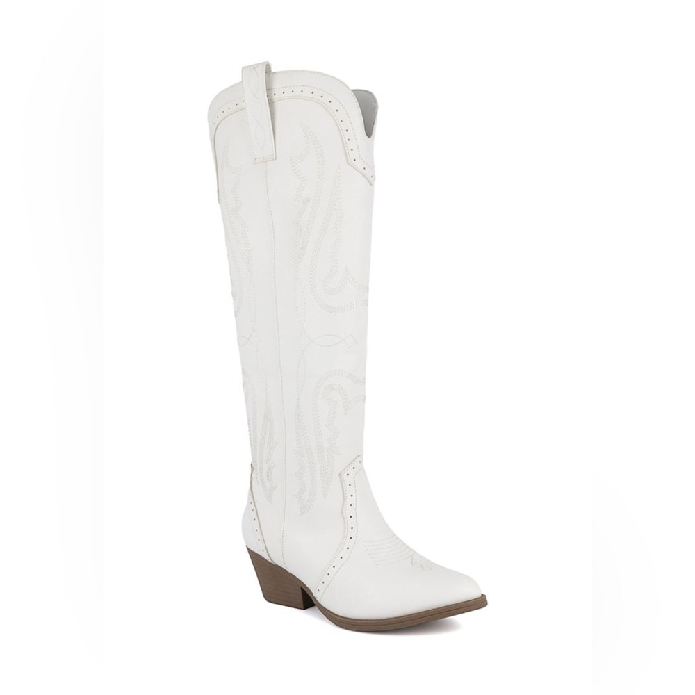 Sugar White “Tall Tam”Western Cowboy Boot - Women 11 NIB